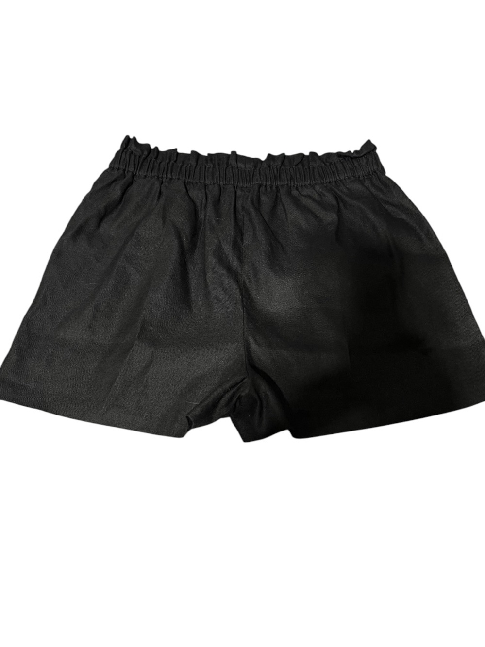 Express Black High-Waist Paperbag Shorts